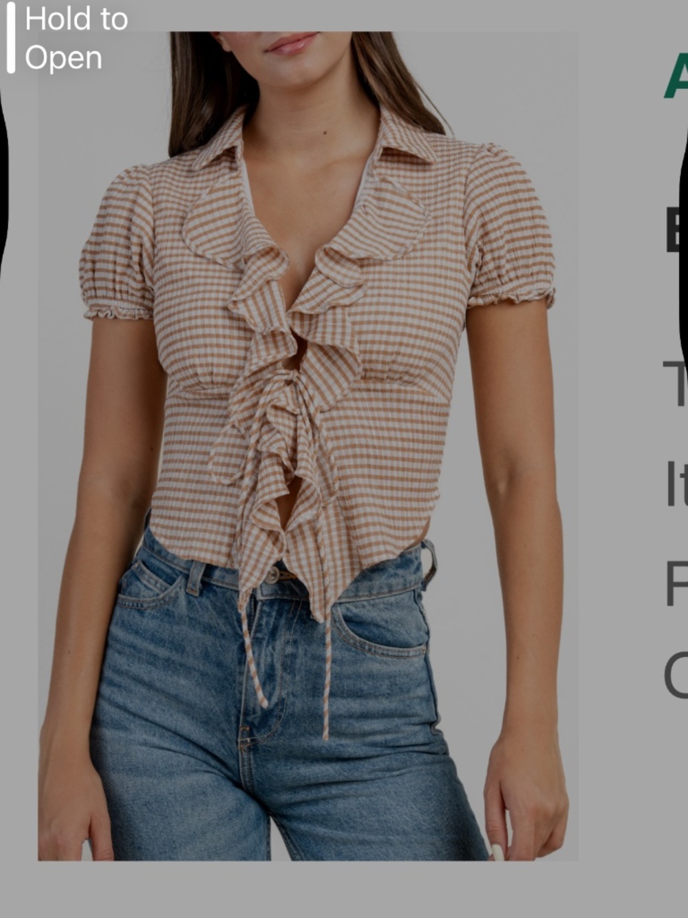 Beivy gingham top
